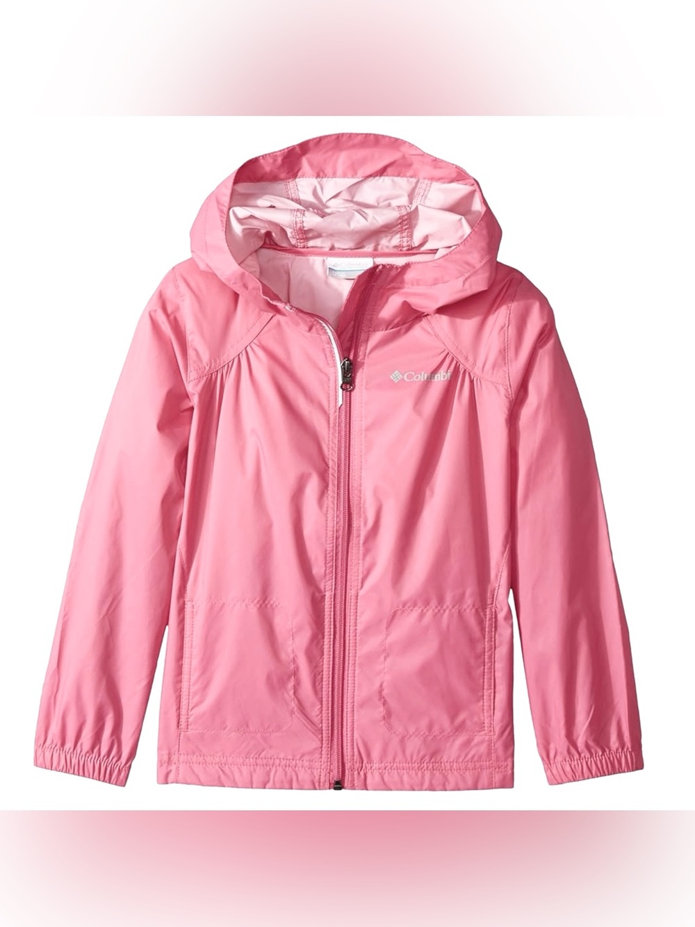 Columbia Big Girl's Switchback Rain Jacket Outerwear Pink Active Outdoors Sz 3T